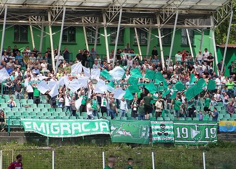 mecz na stadionie Szombierek (sezon 2018/19)